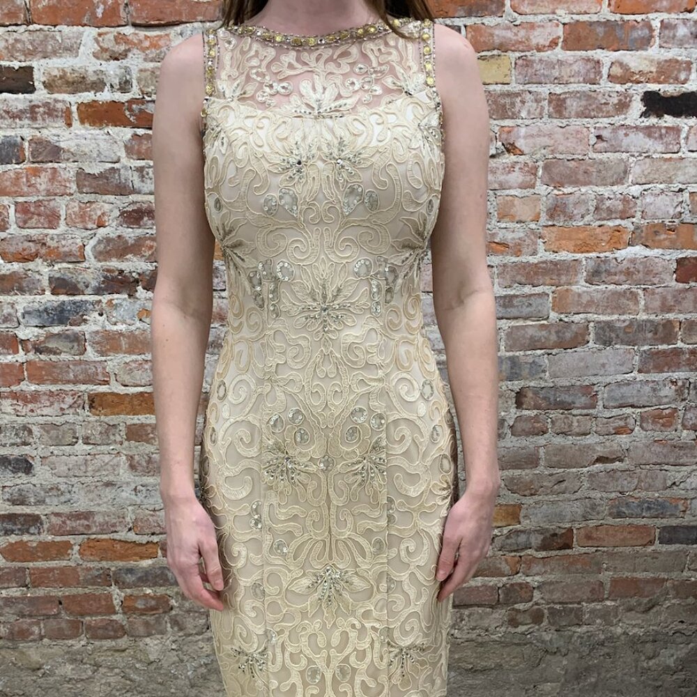 Embroidered Sue Wong Dress